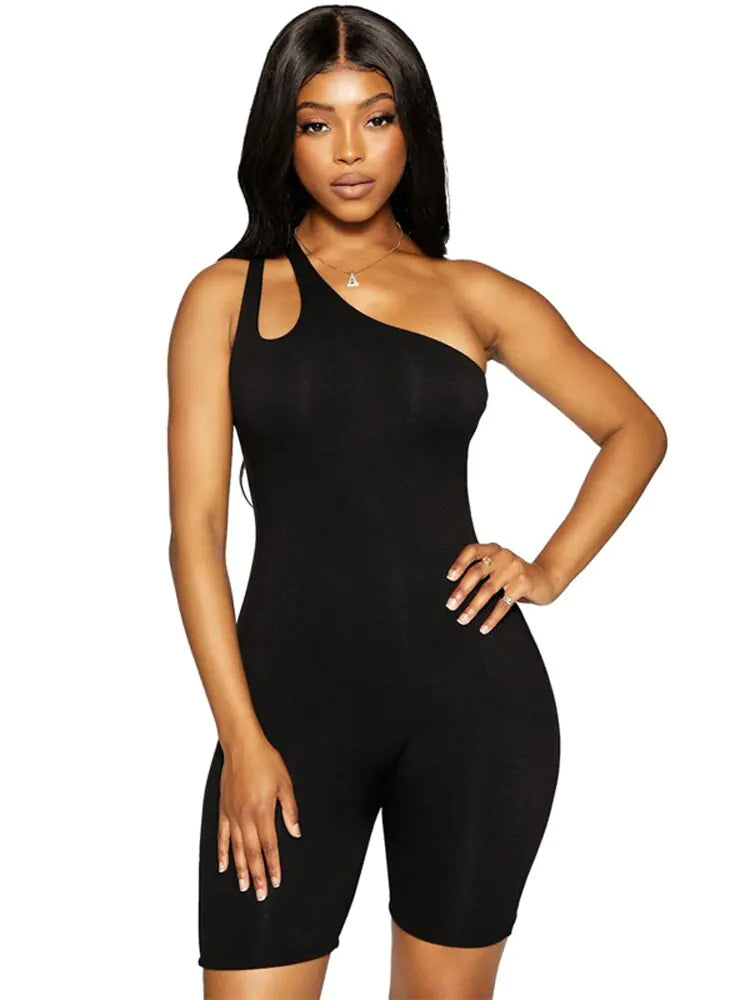 One Shoulder Playsuit