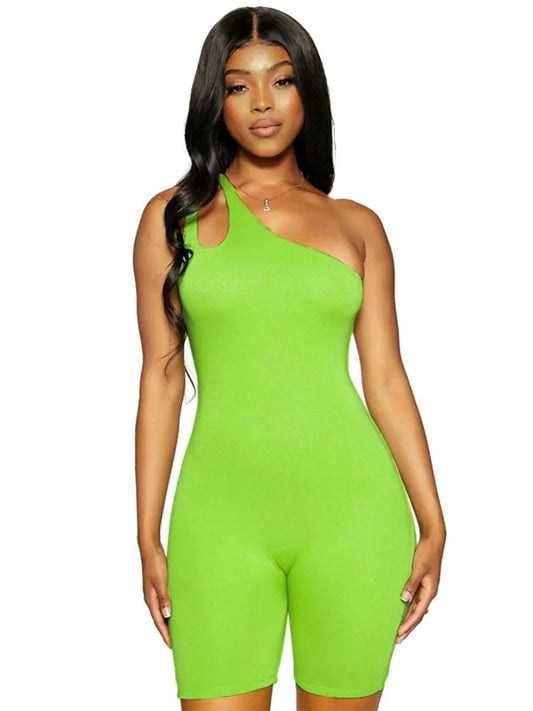 One Shoulder Playsuit